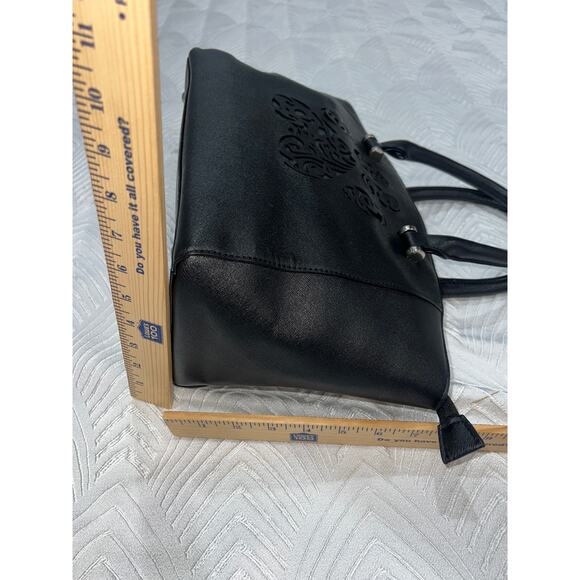 The Animal Rescue Site Black Satchel with silver Accents, Chic Bag - Picture 5 of 12